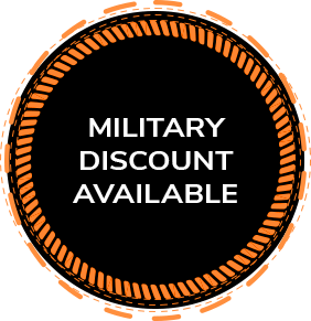 Military Discount Available Badge